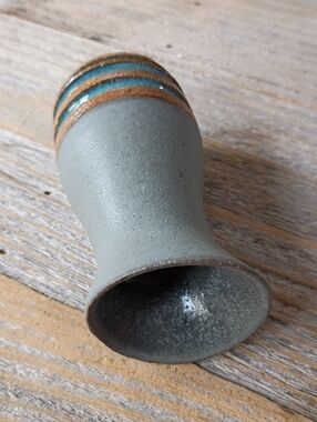 Small Handmade Ceramic Asymmetrical Bud Vase